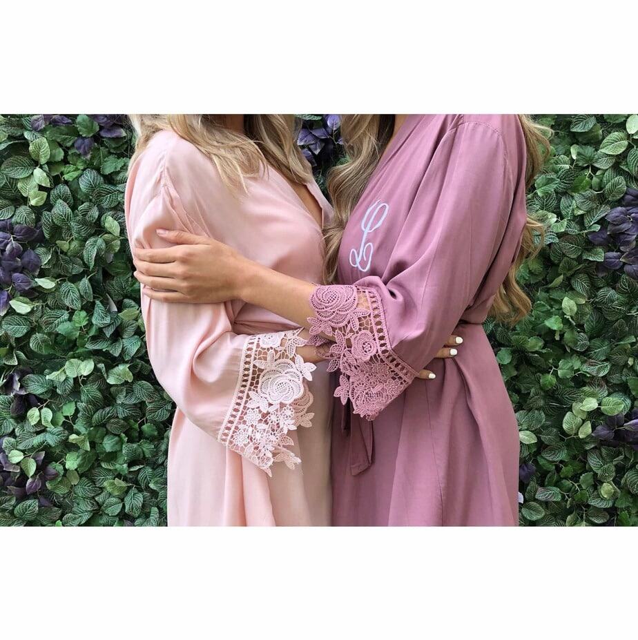 Custom silk robes hot sale for bridesmaids